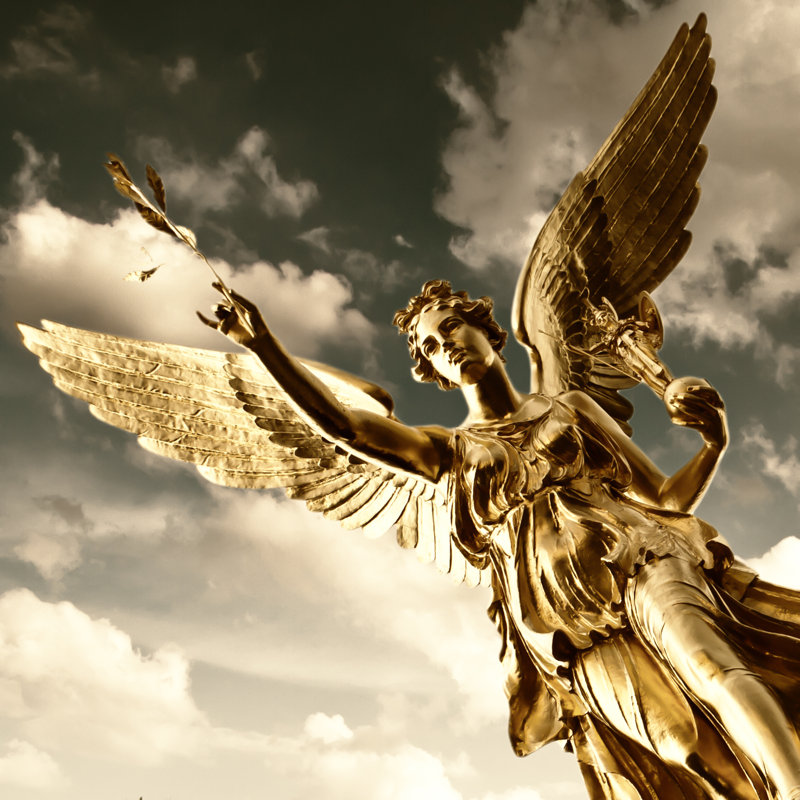 Angel Of Peace In Munich - Wrapped Canvas Print, 30cm H x 30cm W