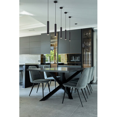 Jabien 1-Light Dimmable Aluminum Pendant