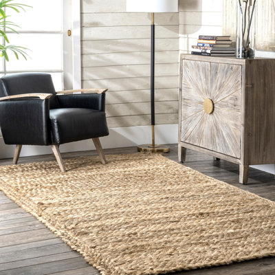 Tapis de zone naturelle rayée Angelina