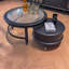 Table basse en bois massif avec peinture à base d'eau saine-108830779