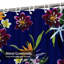 Rideau de douche imperméable à motif floral tropical avec hibiscus hawaïen et 12 crochets-1615200019