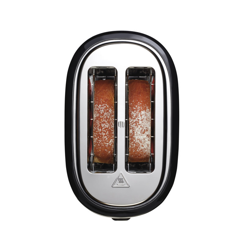 Hamilton Beach Black Stainless Steel 2-Slice Toaster with Wide Slots