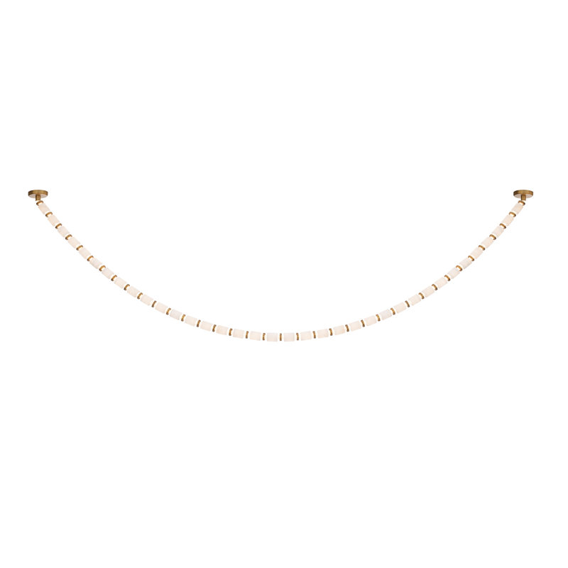 Entice 36 - Light Unique Modern Linear LED Pendant, 95" H x 2" W x 2" D, 3000K, Slim