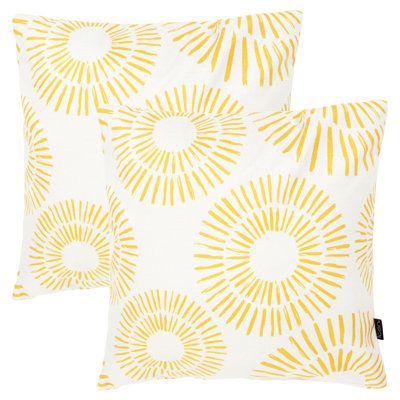Indoor / Outdoor Abstract Square Throw Cushion