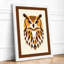 Owl Geometric - Framed Print-1394259946-1394259943