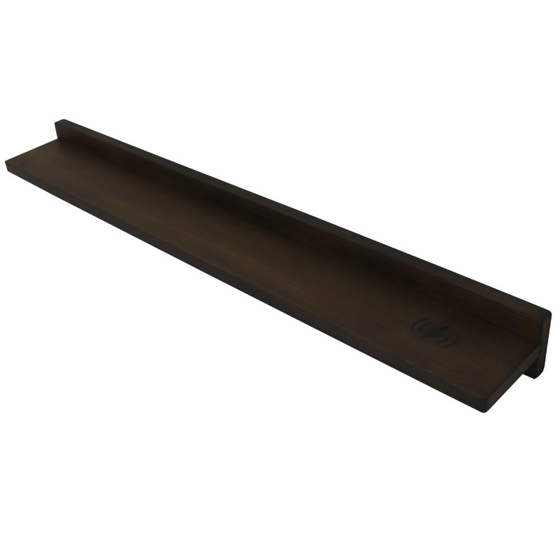 Floating Shelf, Brown, 3" H x 35" W x 5" D