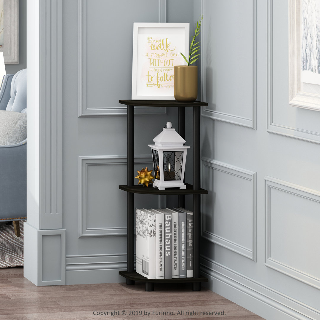 75.2cm H x 29.5cm W Corner Bookcase