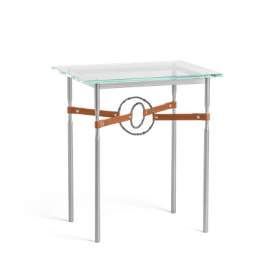 Equus Glass Top Side Table
