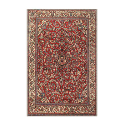 Tapis traditionnel rouge / brun Dickler