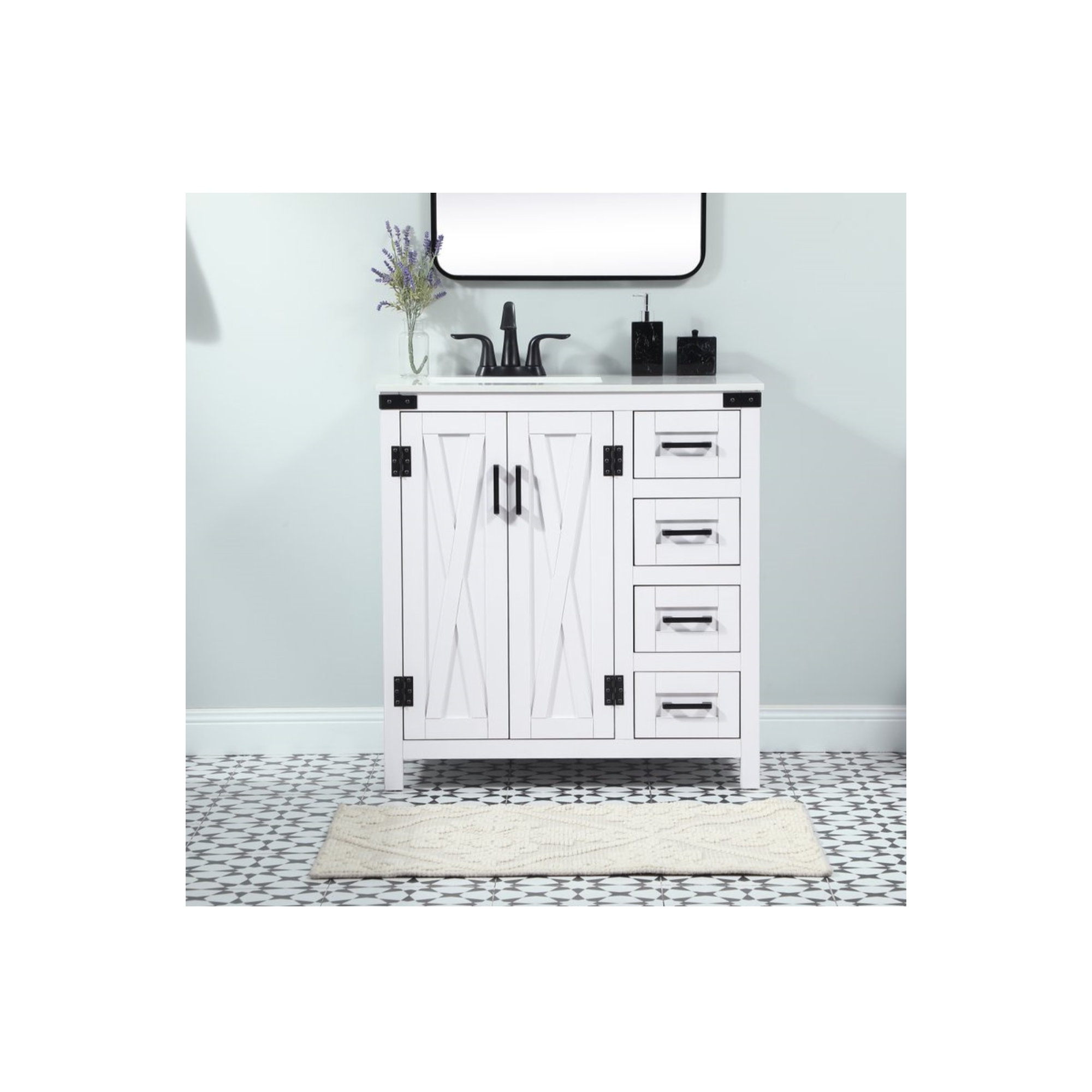 Slayton 32'' Single Bathroom Vanity, White