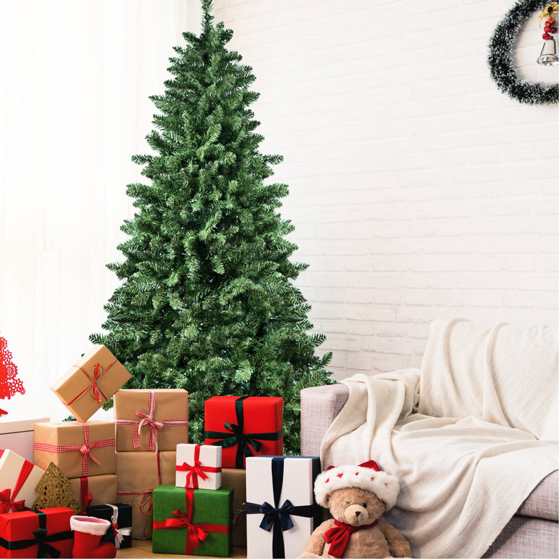Arbre de Noël de 9 pi avec 620 lumières contrôlées par le Wi-Fi, 1721 pointes, 38 fonctions, synchro musicale pour une fête des fêtes joyeuse