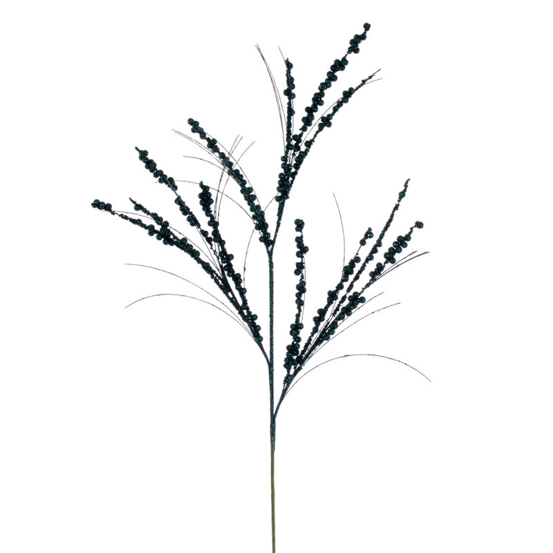 36 po Berry Twig Glitter, 6 par sac, Bleu mer