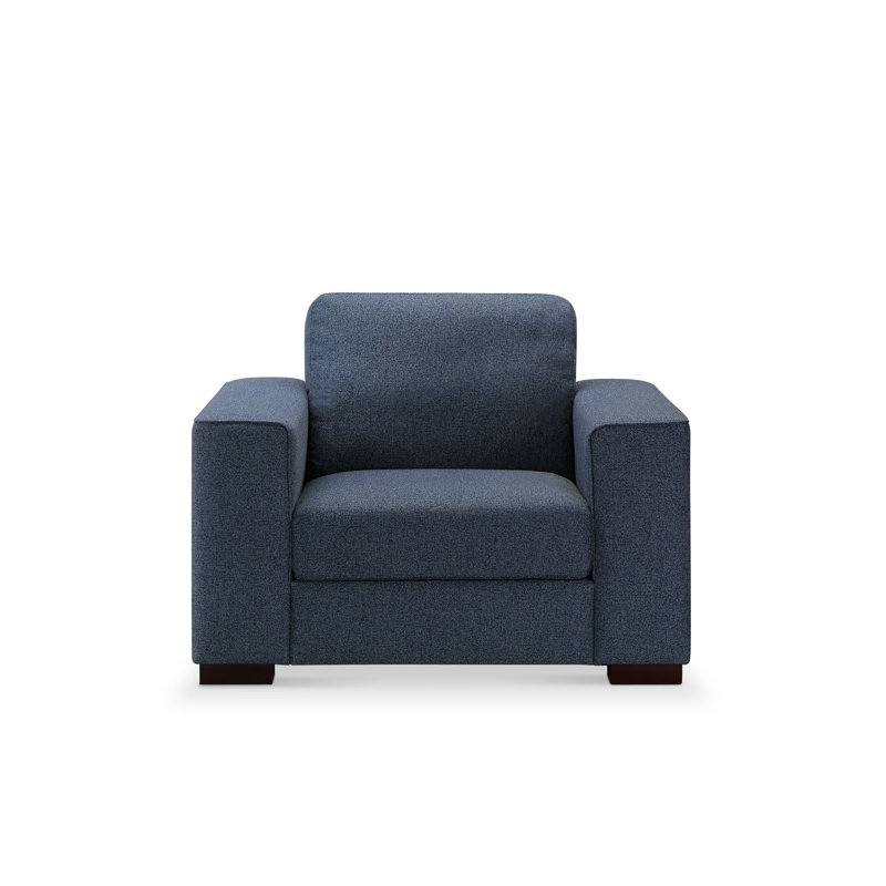 Fauteuil en polyester Gloska, 100 % polyester bleu