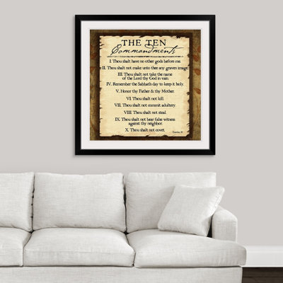 «Ten Commandments» par Jennifer Pugh, art textuel