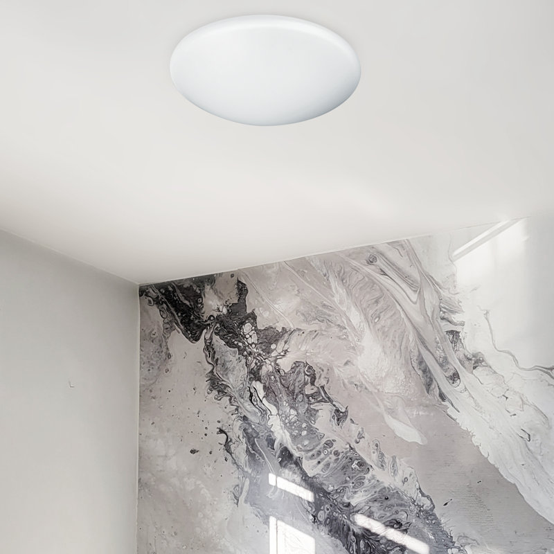 Plafonnier encastré 1 lumière Madalyn, H 4,5 po x l 16 po x P 16 po