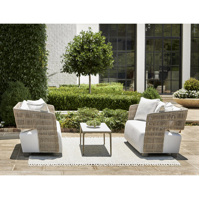 Bernhardt Maldives Outdoor Sofa, White