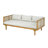 Hurst Outdoor 2-Piece Acacia Wood Conversation Set With Cushions-124925678