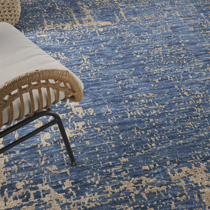 Abstract Hand Woven Area Rug, Rectangle 8'6" x 11'6"