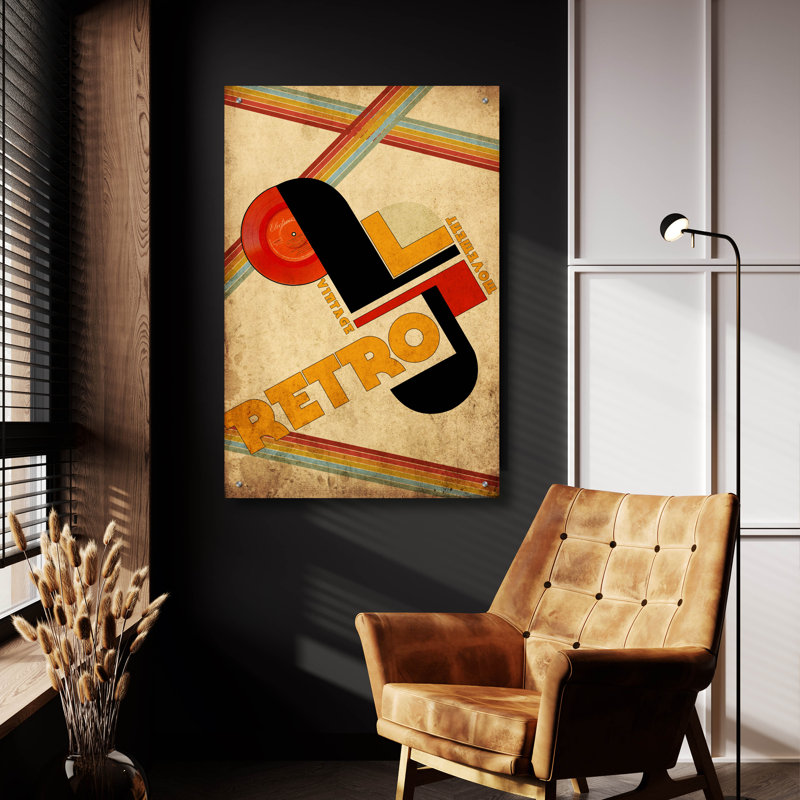 "Mouvement rétro rétro" par Elo Marc, H 36 po x l 24 po x P 0,2 po