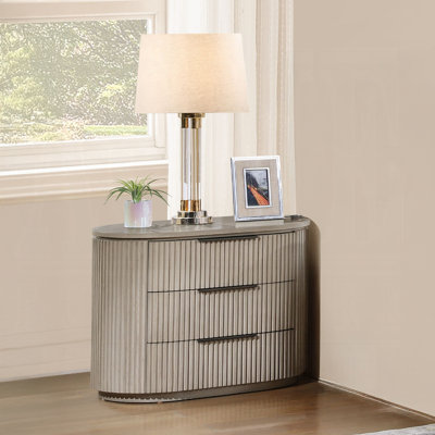 Table de chevet Leanna avec port USB