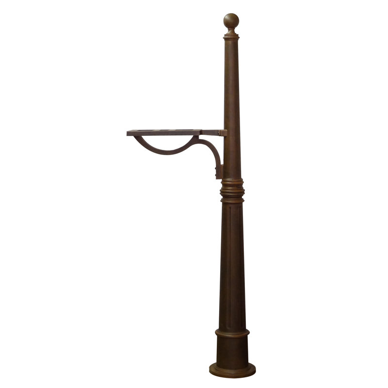 Surface Mount Post 62'' H Decorative Post, Copper