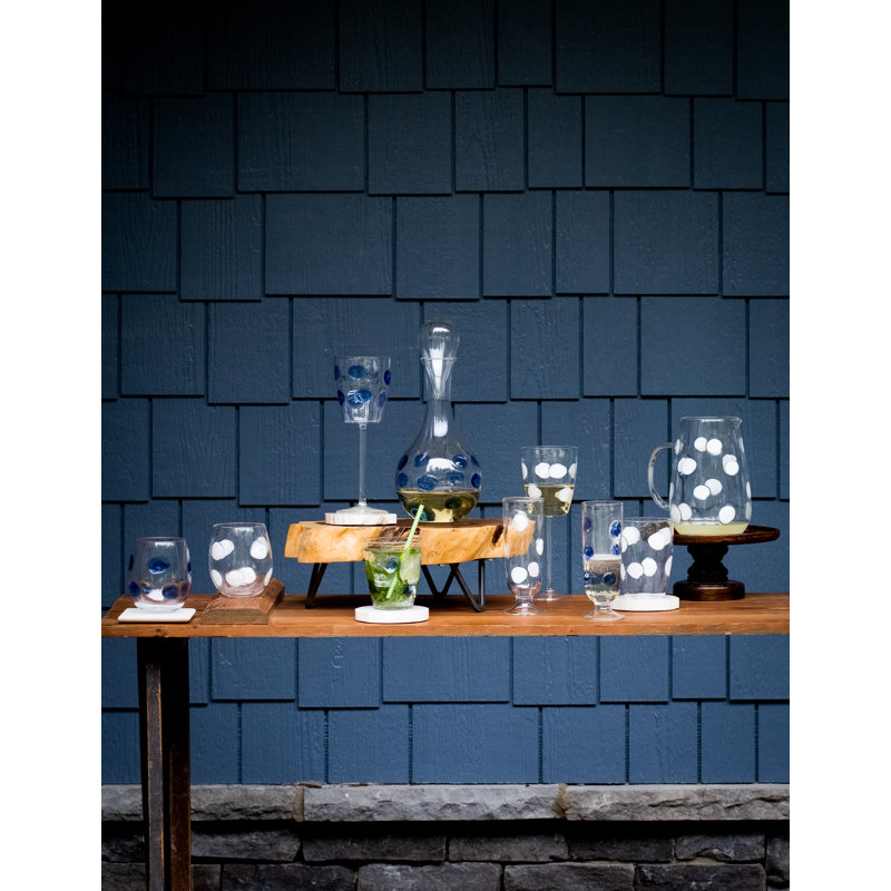 Goutte de 11 oz Verre à vin, Bleu