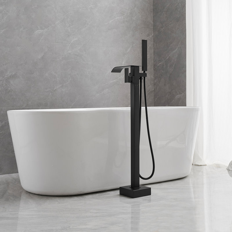 Robinet de baignoire romaine à 1 poignée avec inverseur