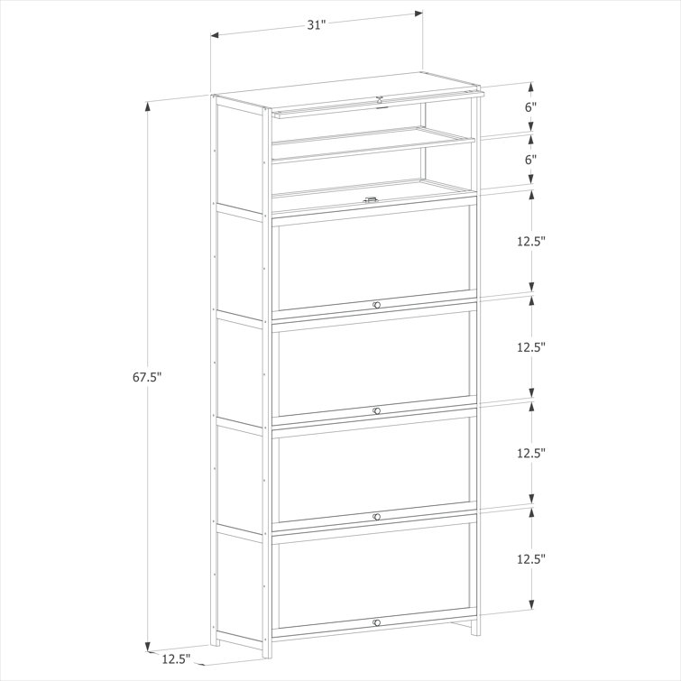 Hzuaneri 11-Tier Shoe Storage Cabinet, 31 Open Cubbie Shoe Storage  Organizer, Free Standing Space Saving Shoe Rack for Entryway, Closet,  Bedroom