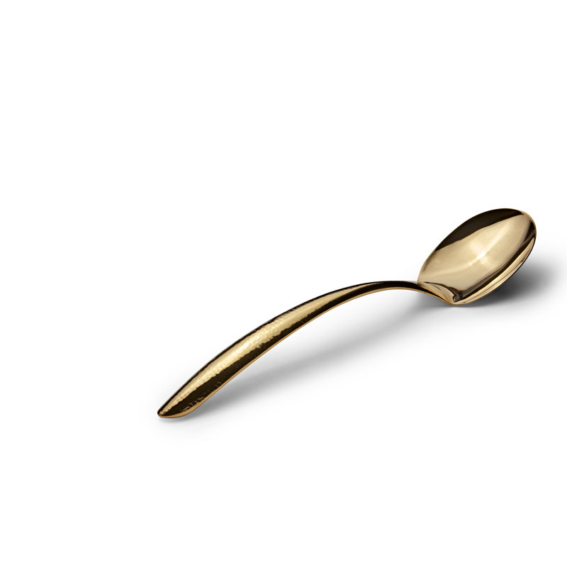 Cuillère de service, Fini martelé or