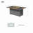 High Grade Powder Paint Teak Inlaid Stove Table For Indoor And Outdoor Use