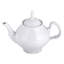 Théière en porcelaine fine embossée blanche Karlovarsky 1,27 pte