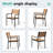 10 - Person Outdoor Patio Dining Set with Aluminum Frame, Umbrella Hole, Stackable Armless and Armed Chairs-1238513773