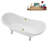 71" Streamline Clawfoot Tub,Tray,Drain and Clawfeet-101628944-102360909