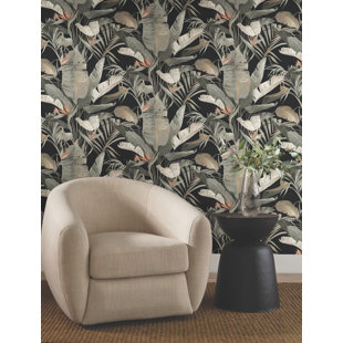 Tropical Coral Cabana Wallpaper