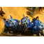 Statue de grenouilles musicales sur un banc Florentina