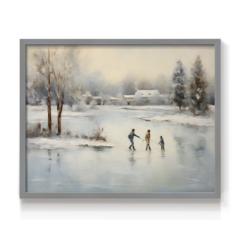 Paysages rétro-CLVI-impression encadrée - réaménageable, H 8 po x l 10 po, Gris