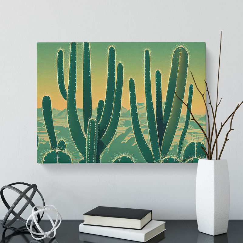 XXX-H1022-WF-8635X Superb Cactus - Wrapped Canvas Print, 35cm H x 50cm W x 3cm D