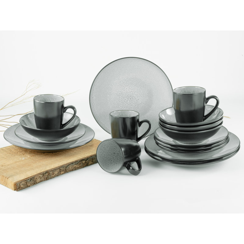 Malmö Piece Stoneware Dinnerware Set - Service for 4