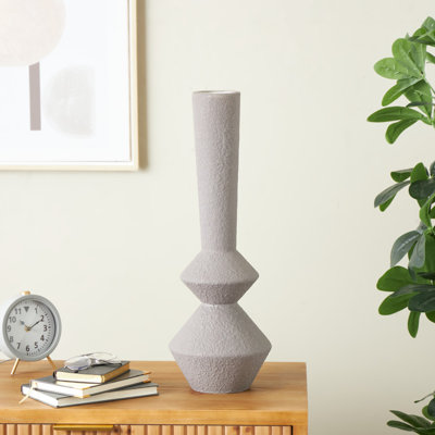 Vase cannelé en métal Cole And Grey