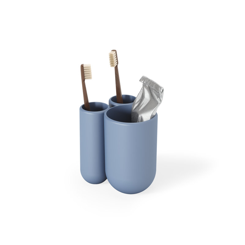 Touch Bathroom Accessory Set, Slate Blue