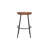 LuXeo Milano Steel Legs Barstool with Solid Wood Finish-82815398-82815400