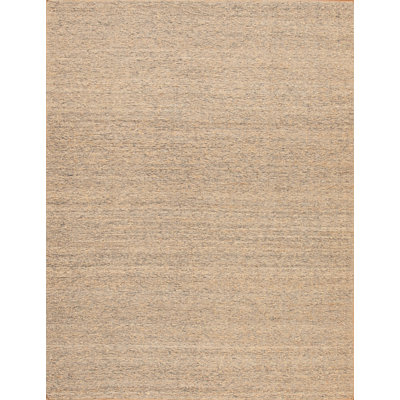 Tapis rectangulaire en laine Camri / bleu