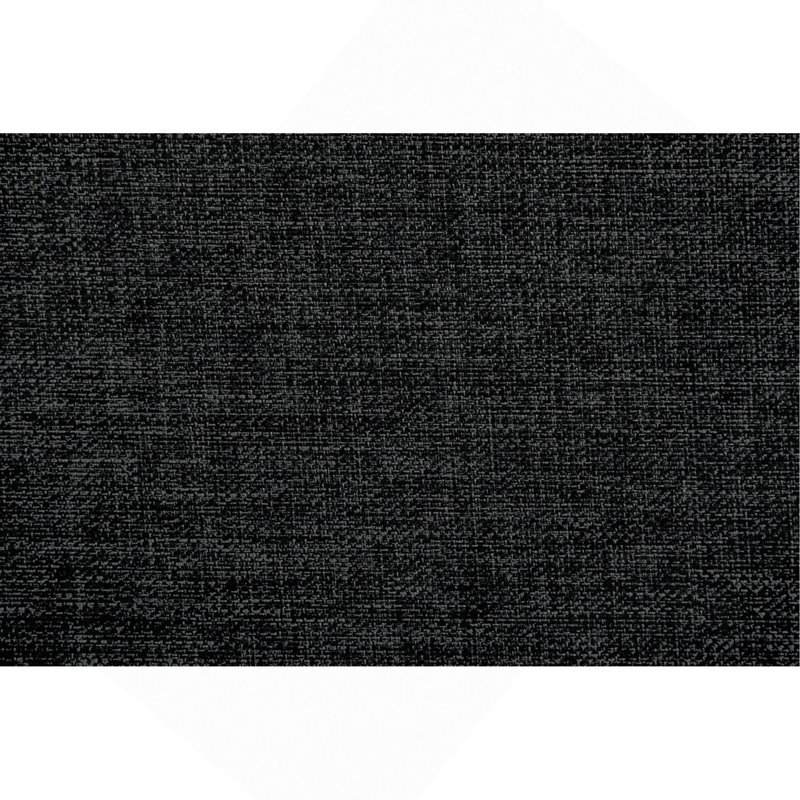 3 pièces Canapé modulaire en polyfibre noir avec méridienne réversible