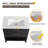 30" Single Freestanding Bathroom Vanity with Ceramic Basin Sink Top, Floor Standing Vanity With 2 Drawers And 1 Open Shelf-2003219057
