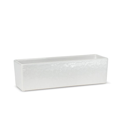 Cache-pot rectangulaire en argile