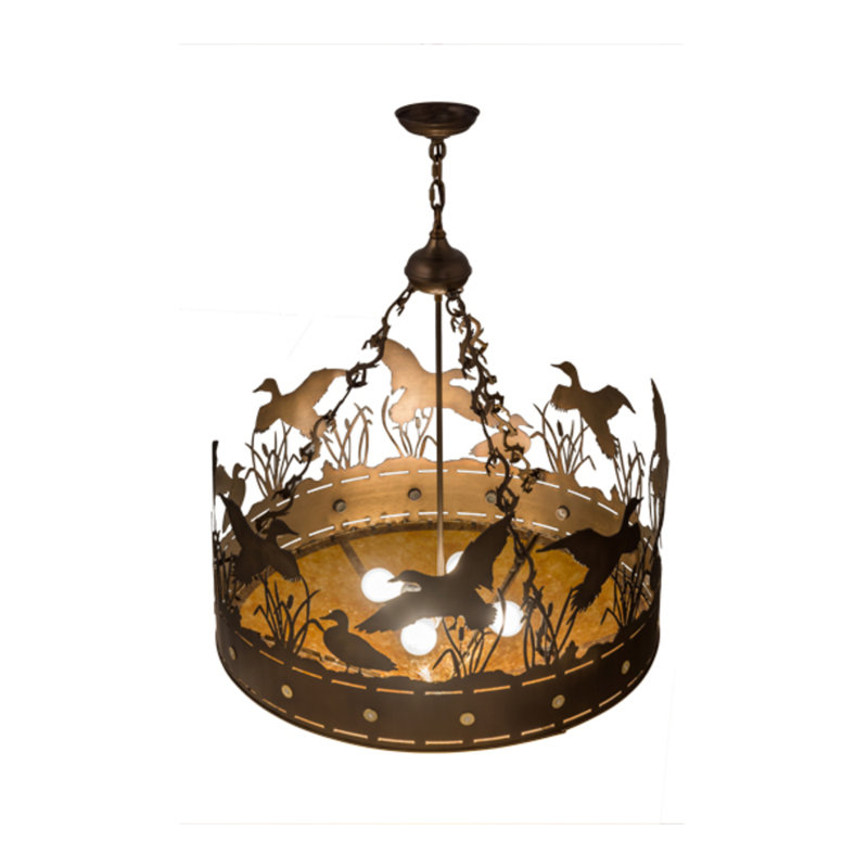 4 - Light Pendant, 41" H x 30" W x 30" D