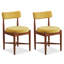 Chaise d'appoint jaune à dossier solide (ensemble de 2)-129910964