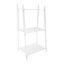 Acrylic Ladder Bookshelf 3 Tier Clear Multipurpose Book Shelf For Living Room, Bathroom, Office