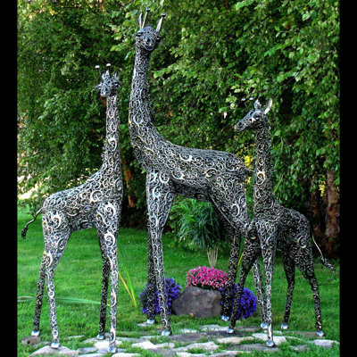 Animals Weather Resistant Metal Garden Statue