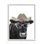 Vache noire au chapeau floral par Cindy Jacobs-93843683-93853976
